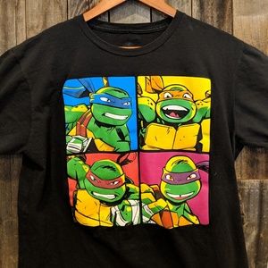 Teenage Mutant Ninja Turtles shirt.